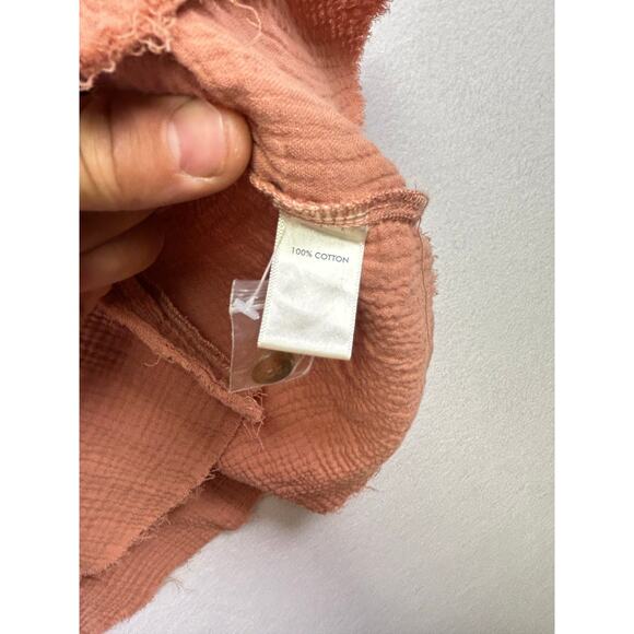 BKE Eased Dusty Rose Textured Tunic Shirt Size Large - Picture 7 of 9